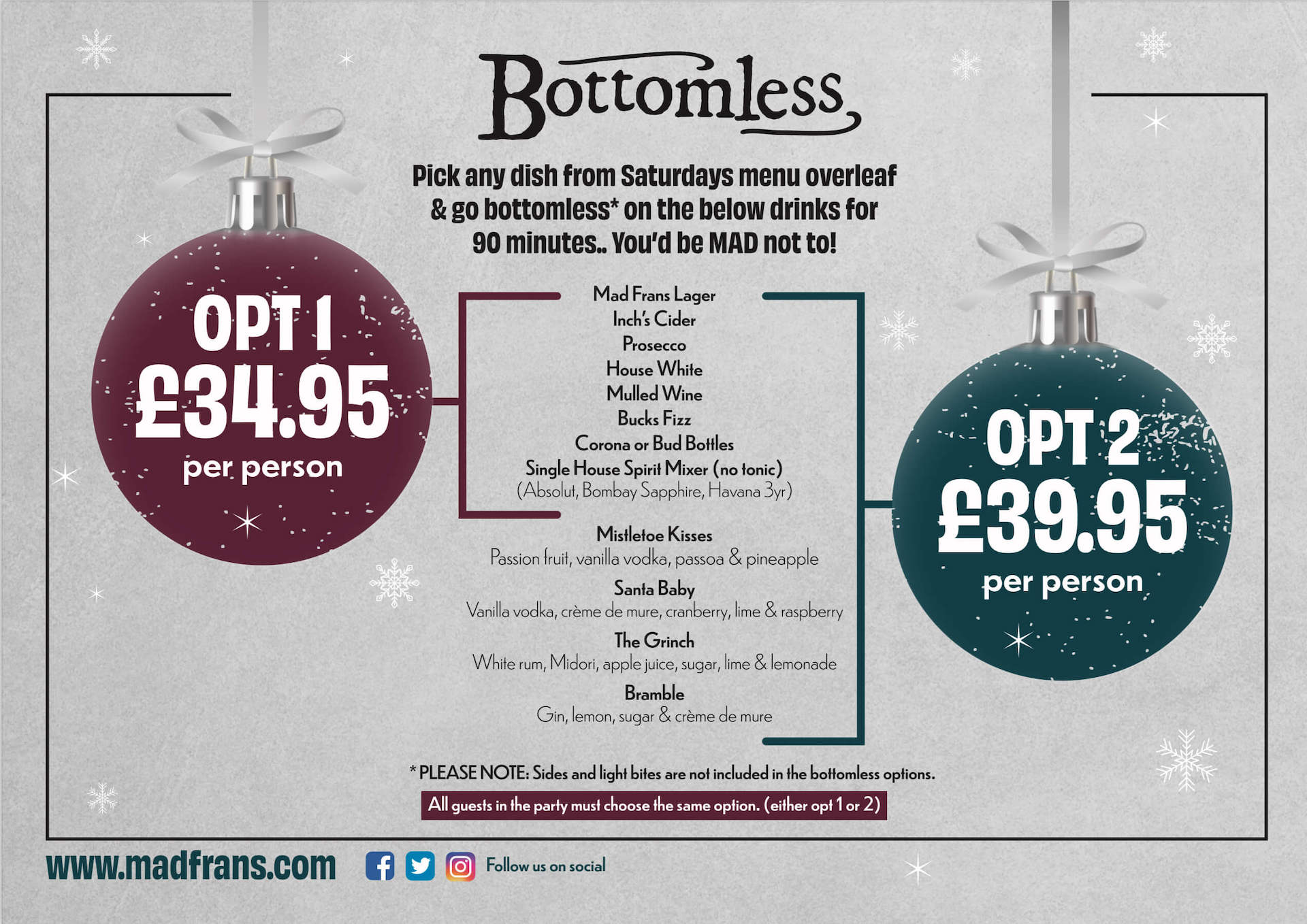 Christmas Bottomless Brunch Leeds